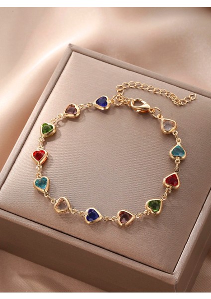 Renkli Kalpli Zarif Kadın Bileklik fiyatları
