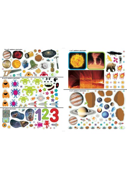 National Geographic Kids Süper Uzay Çıkartmalı Aktivite Kitabı modelleri