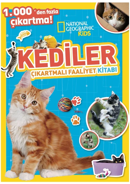 National Geographic Kids Kediler Çıkartmalı Aktivite Kitabı