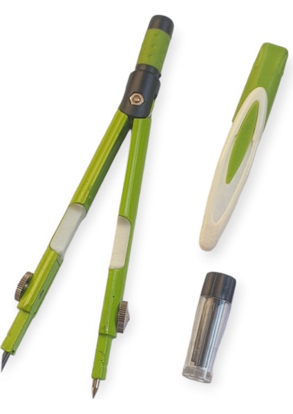 BR-583 Renkli Metal Pergel Seti (Plastik Kutulu)