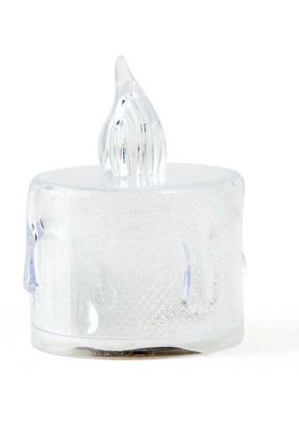 Dekoratif Leila Pilli Mum - Beyaz - 3,5x5 cm fiyatları