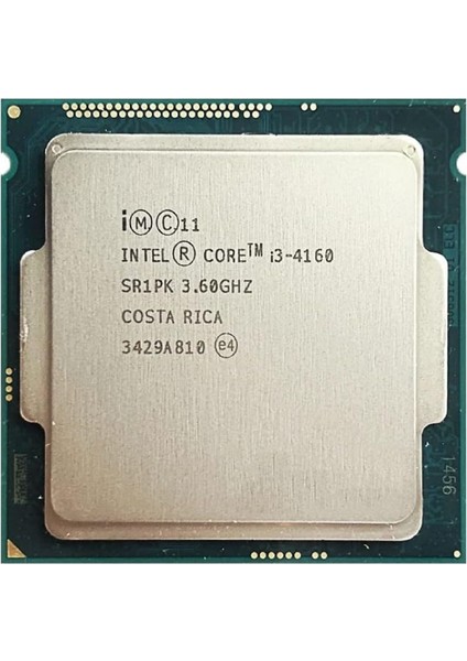 Intel Core I3 4160 3,6 Ghz Işlemci 3m 54W Lga 1150 Tray