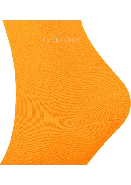 Foursolos Kadın Pamuk Soket, 4'lü Kutu Çorap Yeşil, Mor, Sarı, Kırmızı fırsatları