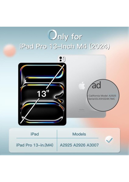 Apple iPad Pro 13inç M4/M5 Kılıf PU Deri Smart Standlı Case 2024/2025 fırsatları