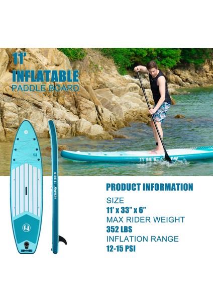 Koltuklu Hitabay Sup Paddle Board 335X84X15CM Şişme Sörf Tahtası Kamera Bağlantı Yeri-Premium Set