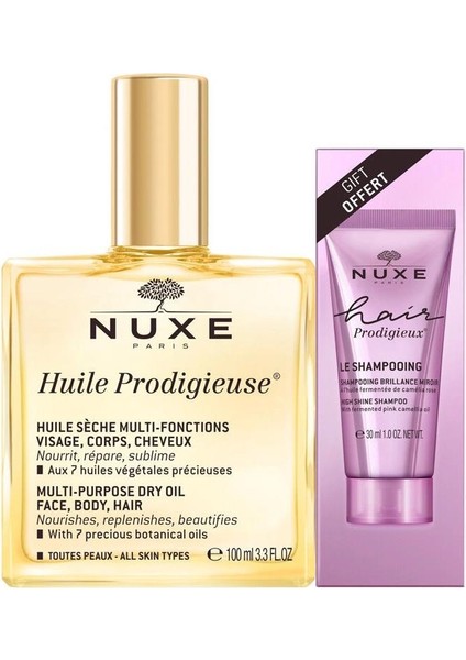 Huile Prodigieuse Çok Amaçlı Kuru Yağ - Şampuan Hediyeli