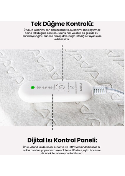 Mouflon Çiftli Elektrikli Battaniye DHDS-104