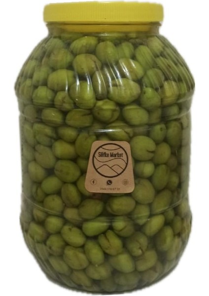 Taş Kırma Yeşil Zeytin 3000 gr Pet Kavanoz