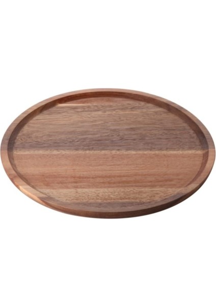 Balsa Akasya Yuvarlak Sunum Tabağı 30 Cm