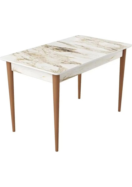 Pinotex Ayaklı Kaliteli Mdf Sabit Yemek Masası 72 x 112 cm