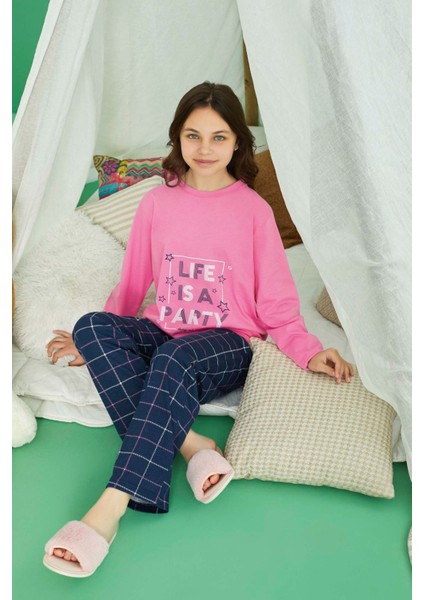 Genç Kız Aydoğan Pamuklu Pijama Takımı 240772 Pembe fiyatları