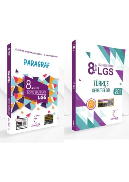 (8. Sınıf) Lgs Paragraf Soru Bankası / Türkçe 20'li Deneme Kitabı