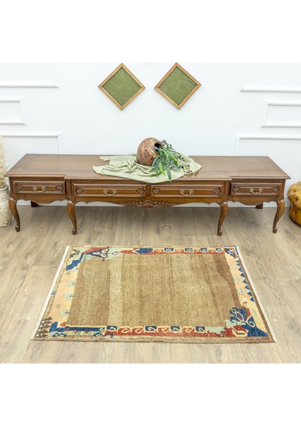 Benet El Dokuma Kahverengi Yün Halı 93X133 cm fiyatları