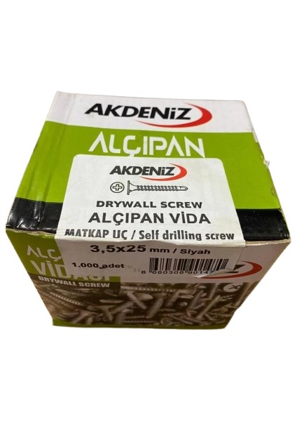 Alçıpan Vidası 3,5X25 M.uçlu