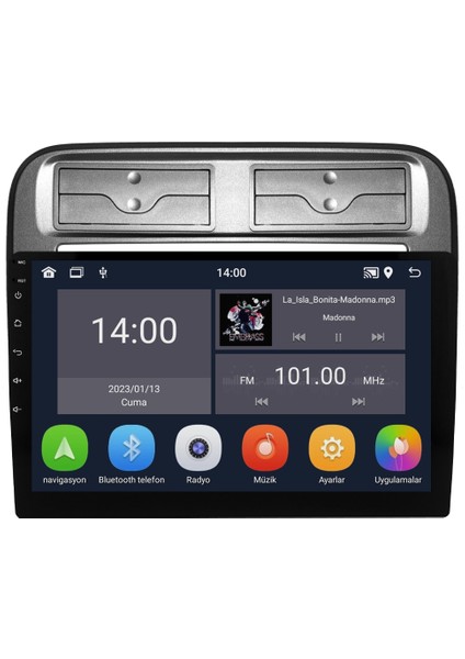 Fiat Grand Punto (2005-2009) Android 14 Multimedya Carplay 9 Inch 4 GB Ram / 64 GB Hafıza CRV-4765XD