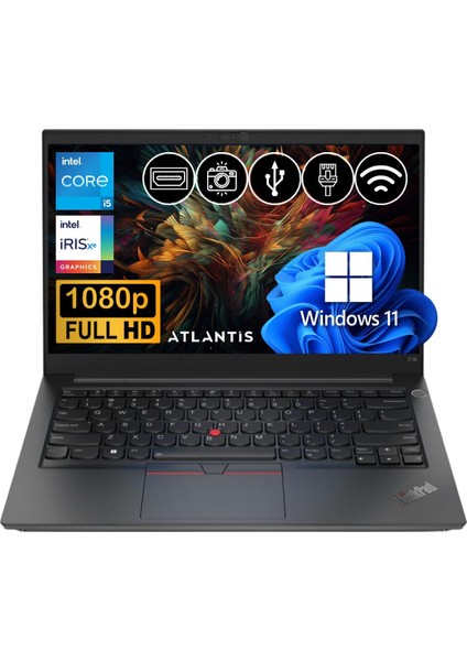 Thinkpad E15 G4 İ5-1235U 16GB 512GB M.2 SSD 21E6005ATX Atl4 15.6" W11PRO Dizüstü Bilgisayar