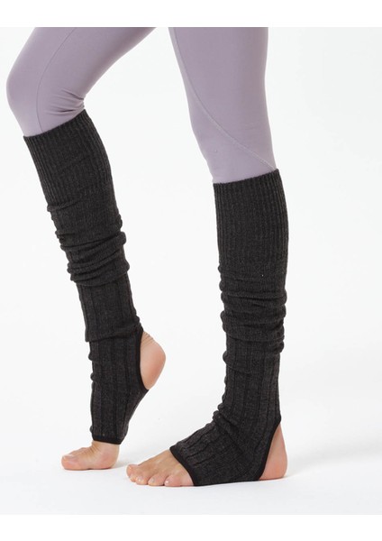 Gri Diz Altı Yoga & Pilates Çorabı ( Topuksuz )