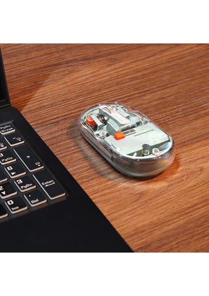 SM-BT29 Glassy Mavi Transparan 2in1 Bluetooth ve 2.4ghz Kablosuz Mouse