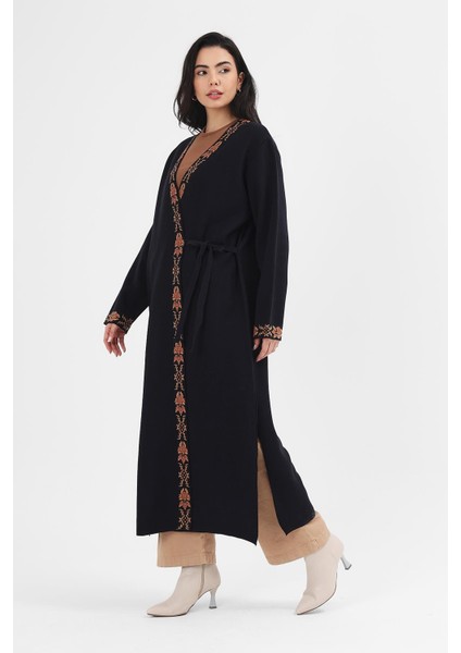 Kadın Lacivert Etnik Desenli Kimono fiyatları