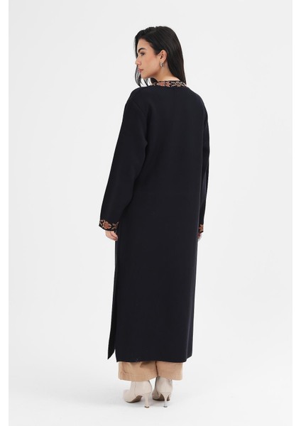 Kadın Lacivert Etnik Desenli Kimono indirimleri