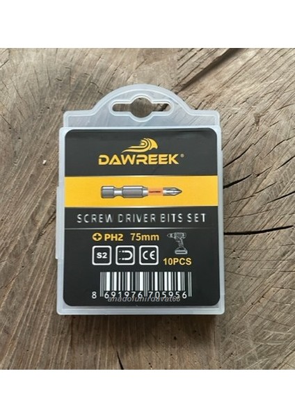Dwk Ph2 Bits Uç Mıknatıslı Phc Yıldız Uç Ph2 Sac Vida Sıkma Ucu 75 mm 10'lu