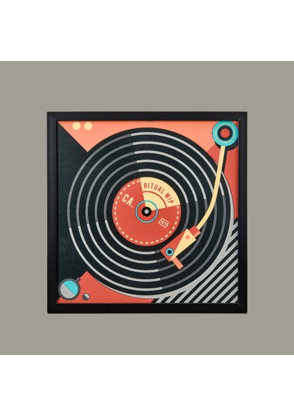 Deco Pikap Pano Tablo - Renkli - 40X40 cm