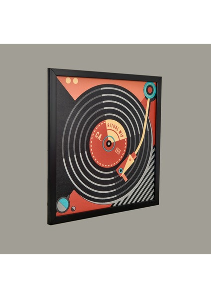 Deco Pikap Pano Tablo - Renkli - 40X40 cm