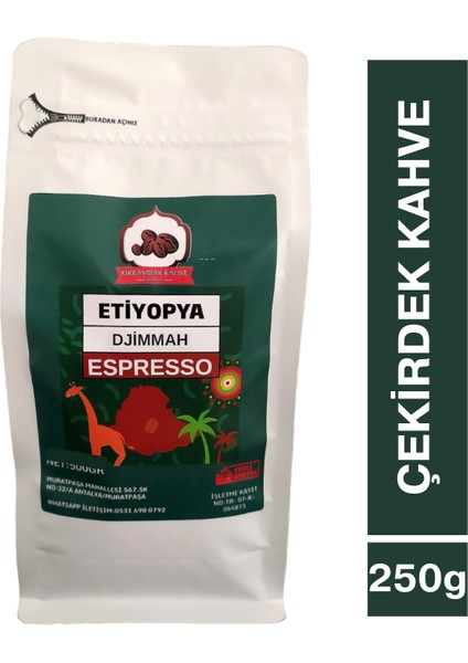 Etiyopya Espresso Çekirdek Kahve 250 gr