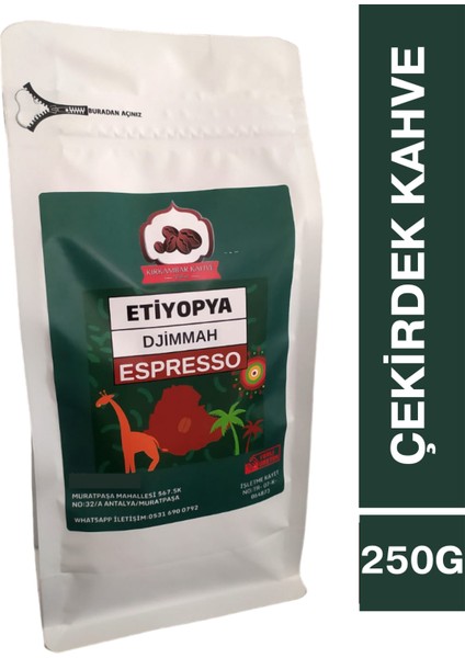 Etiyopya Espresso Çekirdek Kahve 250 gr
