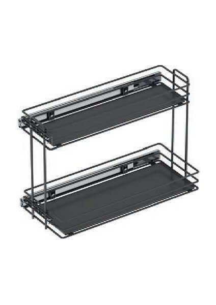 Ahşap Tablalı Yandan Tls.raylı Deterjanlık - 16 cm (Fr.)-Antrasit fiyatları