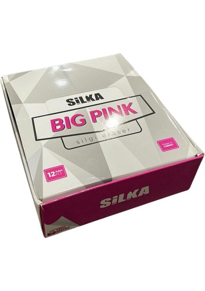 Big Pink Dev Silgi 12 'li ( 1 Paket )  Made In Türkiye