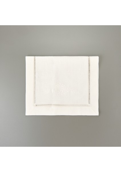 Soft Keten Runner - Beyaz - 40X130 cm