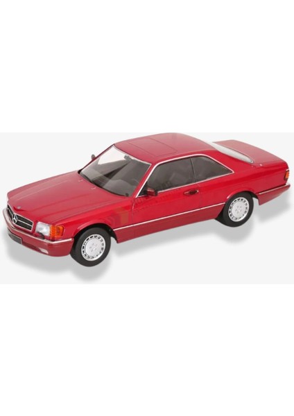 1985 Mercedes Benz 560 Sec C126 Kırmızı 1/18