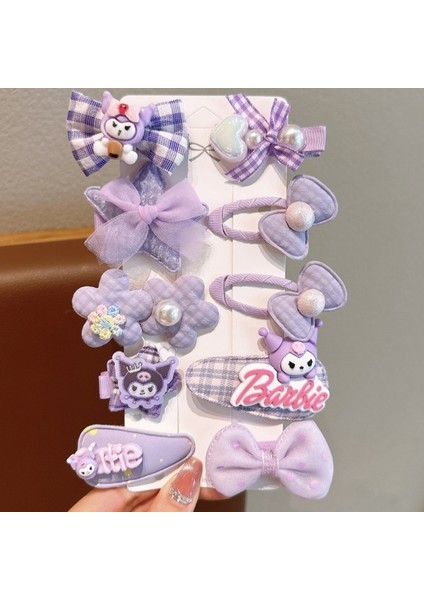 Karikatür Çocuk Tokaları Saç Aksesuarları Kız Süslemeleri Kuromi D Kombinasyonu (Yurt Dışından)