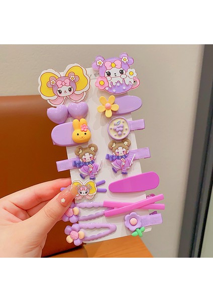 Kız Tokası Firkete Çocuk Dekorasyonu Küçük Kız Melodisi 14 Parça Set (Yurt Dışından)