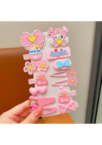 Kız Çocuk Tokası Firkete Çocuk Dekorasyonu Melek Melodi 14 Parça Set (Yurt Dışından)