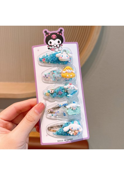 Kızlar Tokalı Saç Klipleri Saç Dekorasyonu 5 Parça (Yurt Dışından)