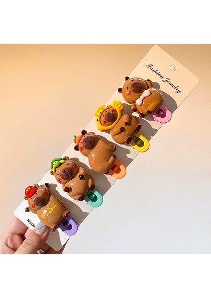 Sevimli Kapibara Firkete Kız Firkete Dekoratif Tokalı Kemer (Yurt Dışından)