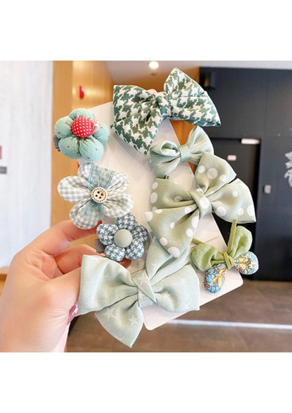 Kız Fiyonk Tokalı Saç Aksesuarları 8 Parçalı Set (Yurt Dışından)