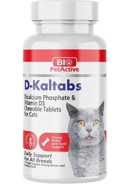 D3 Vitamin Kalsiyum Kedi Vitamini 60 Tablet 30 gr