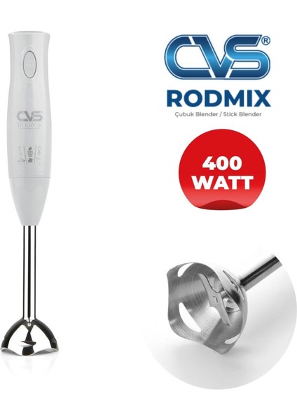 Dn 1251 Rodmix Çubuk Blender 400 Watt - Beyaz