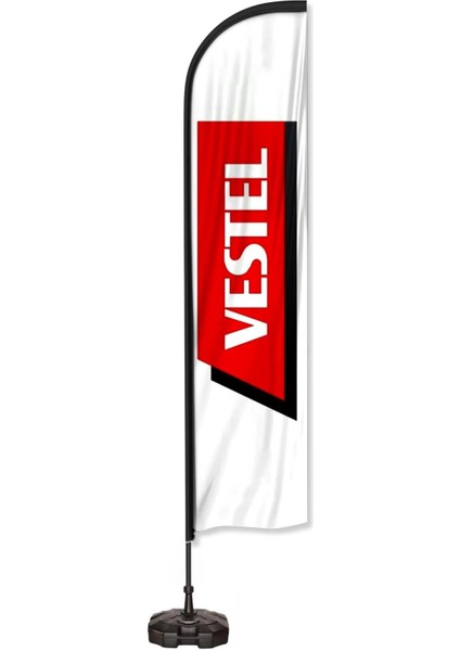 Vestel Logolu Yelken Bayrak Set