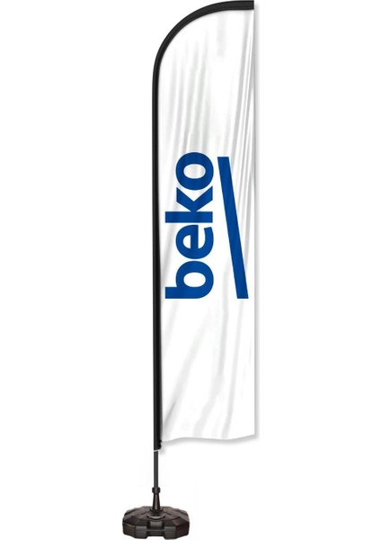 Beko Logolu Yelken Bayrak Set