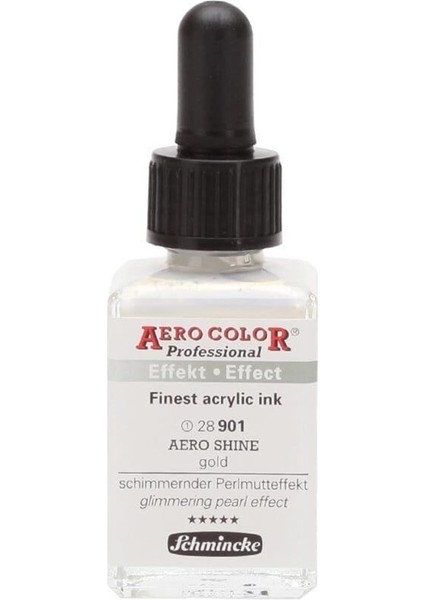 Aero Color Akrilik Mürekkep 28 Ml. 901 Aero Shine Gold