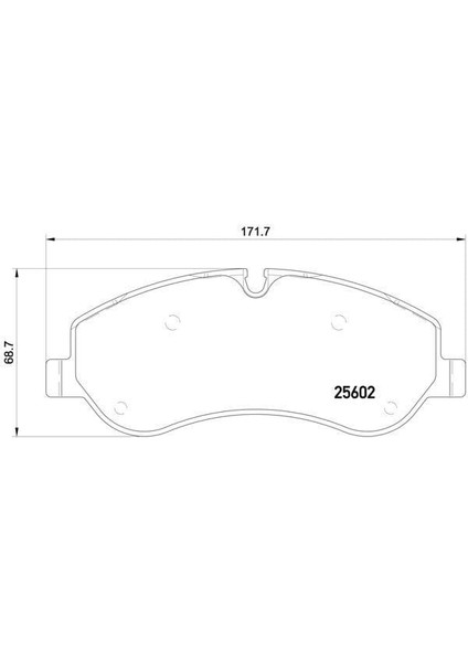 Ön Balata Ford Transıt V363 14 -Transıt Custom 2.2 Tdcı 12