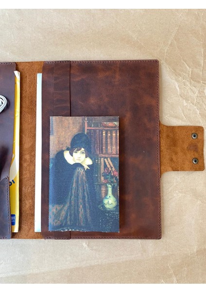 (isim yazıyoruz) El Yapımı Hakiki Deri Laptop / Macbook / Bigisayar / Ipad / Tablet Kılıfı / Organizer