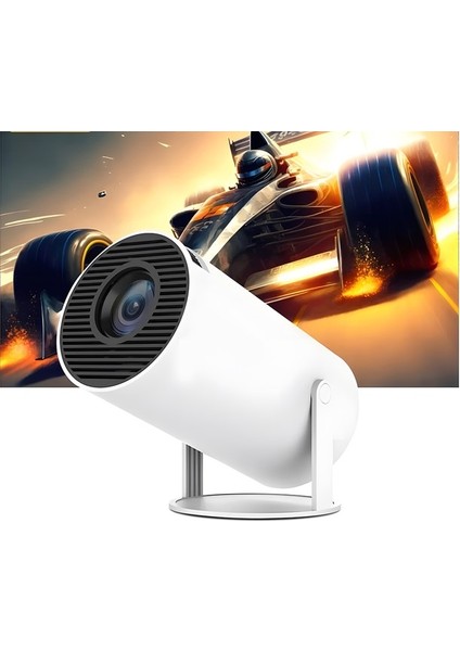 Idragon® HY300PRO Yeni Sürüm, Hızlı İşlemci, 4K Destekli Android 12 Akıllı Projeksiyon Cihazı 200ANSI 130 Inç Ekran Wifi Bluetooth HDMI