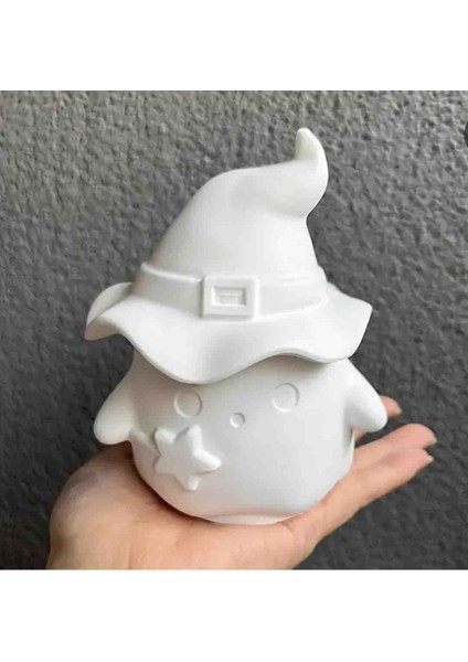 kuromi taki kutusu Cadı Şapkalı Beton Mum Kutusu, Beton Mumluk, Beton Saksi, Beton Obje Dekoratif , Yeni Yil si, Doğum Günü si, Harry Potter, kuromi hediyelik dekoratif kutu. fiyatları