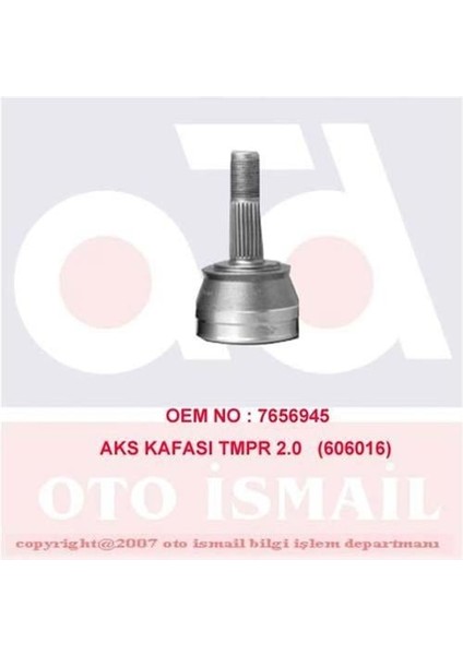 x Aks Kafası Dış Tmpr 2.0 Abs Siz 150016