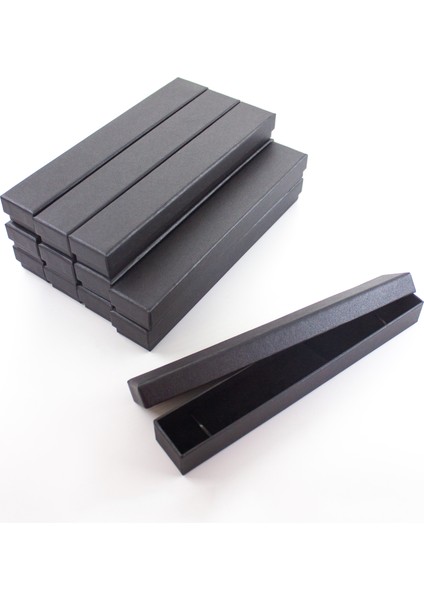 Simli Siyah 12 'li Süngerli Bileklik Kutu 3,3 cm x 22 cm x 2 cm